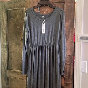Grey maxi dress. Size small. New with tags.